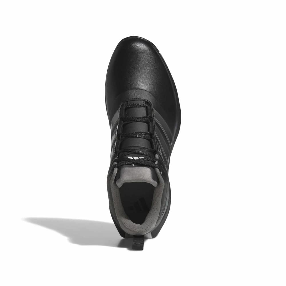 adidas Mens R2C MID Climaproof Spiked Golf Boots - Black/Iron/Silver