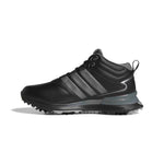 adidas Mens R2C MID Climaproof Spiked Golf Boots - Black/Iron/Silver