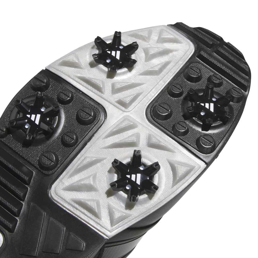 adidas Mens R2C MID Climaproof Spiked Golf Boots - Black/Iron/Silver