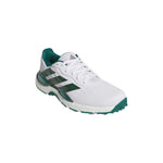 adidas Mens CODECHAOS 27 Spikeless Golf Shoes - White/Collegiate Green/Silver Met.