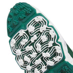 adidas Mens CODECHAOS 27 Spikeless Golf Shoes - White/Collegiate Green/Silver Met.