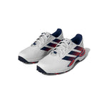 adidas Mens CODECHAOS 27 Spikeless Golf Shoes - White/Collegiate Navy/Pure Ruby