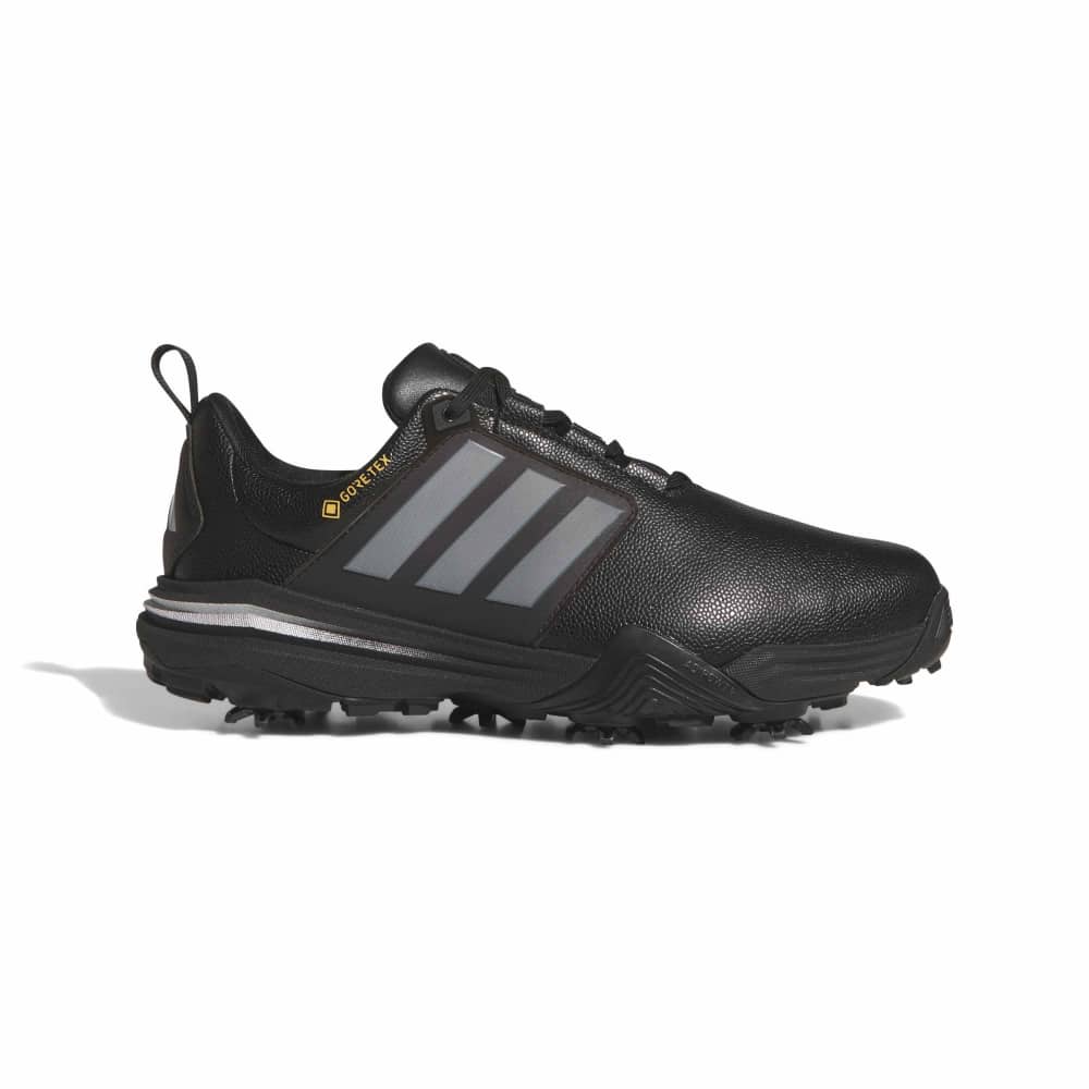 adidas Mens Adipower Gore Tex Wide Spiked Golf Shoes Core Black/Iron Metallic/Silver Metallic KK0667