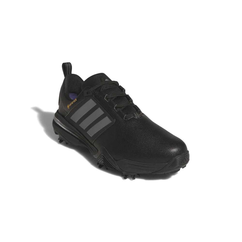 adidas Mens Adipower Gore Tex Wide Spiked Golf Shoes Core Black/Iron Metallic/Silver Metallic KK0667