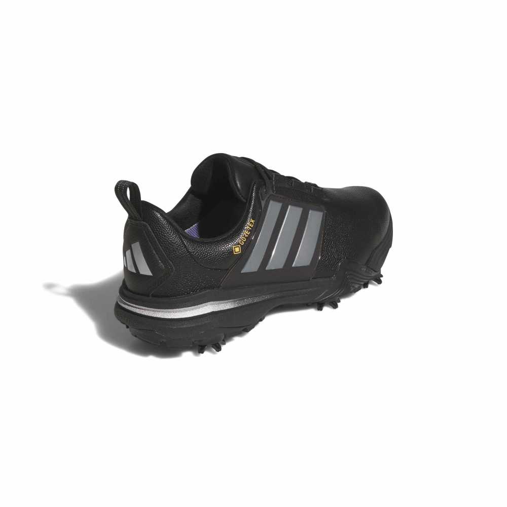 adidas Mens Adipower Gore Tex Wide Spiked Golf Shoes Core Black/Iron Metallic/Silver Metallic KK0667