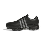 adidas Mens Tour360 Gore Tex Wide Spiked Golf Shoes Core Black/Iron Metallic/Lucid Red KK0789