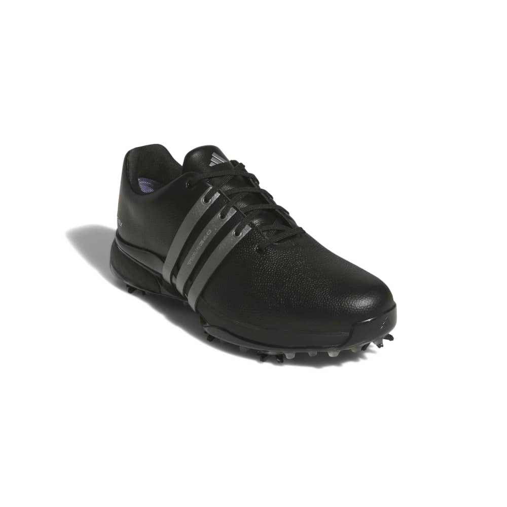 adidas Mens Tour360 Gore Tex Wide Spiked Golf Shoes Core Black/Iron Metallic/Lucid Red KK0789