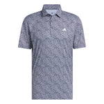 adidas Ultimate365 Feather Print Polo Shirt White / Collegiate Navy