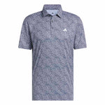 adidas Ultimate365 Feather Print Polo Shirt White / Collegiate Navy
