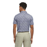adidas Ultimate365 Feather Print Polo Shirt White / Collegiate Navy