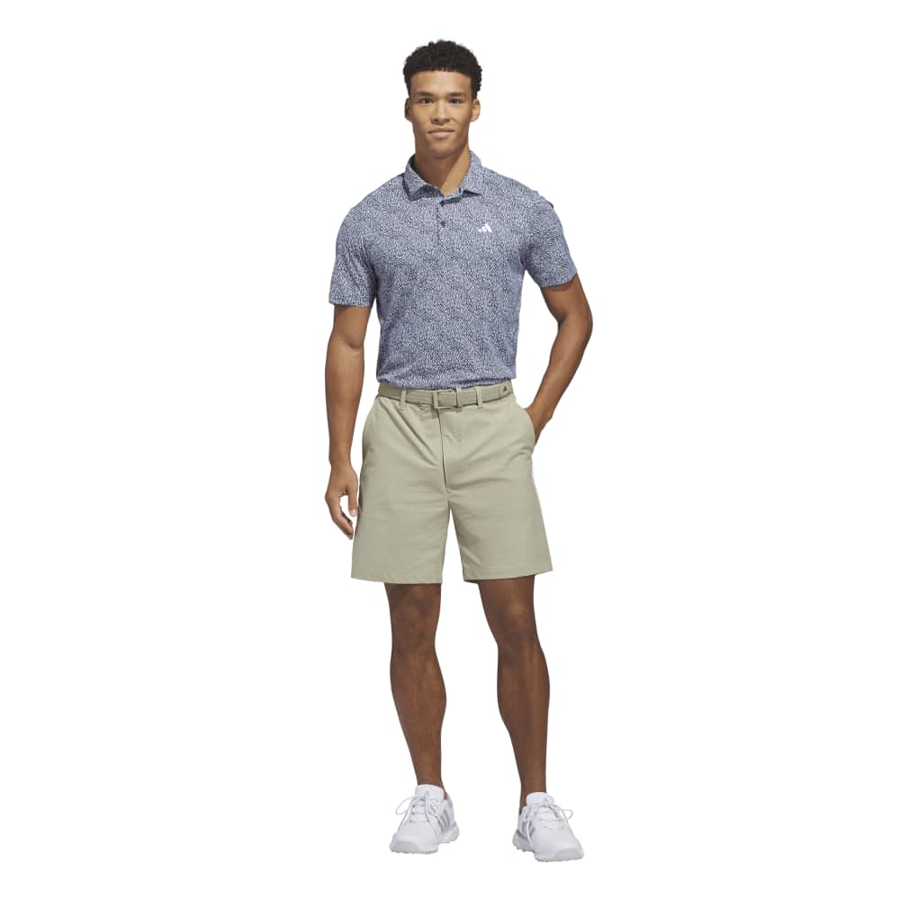 adidas Ultimate365 Feather Print Polo Shirt White / Collegiate Navy