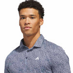 adidas Ultimate365 Feather Print Polo Shirt White / Collegiate Navy