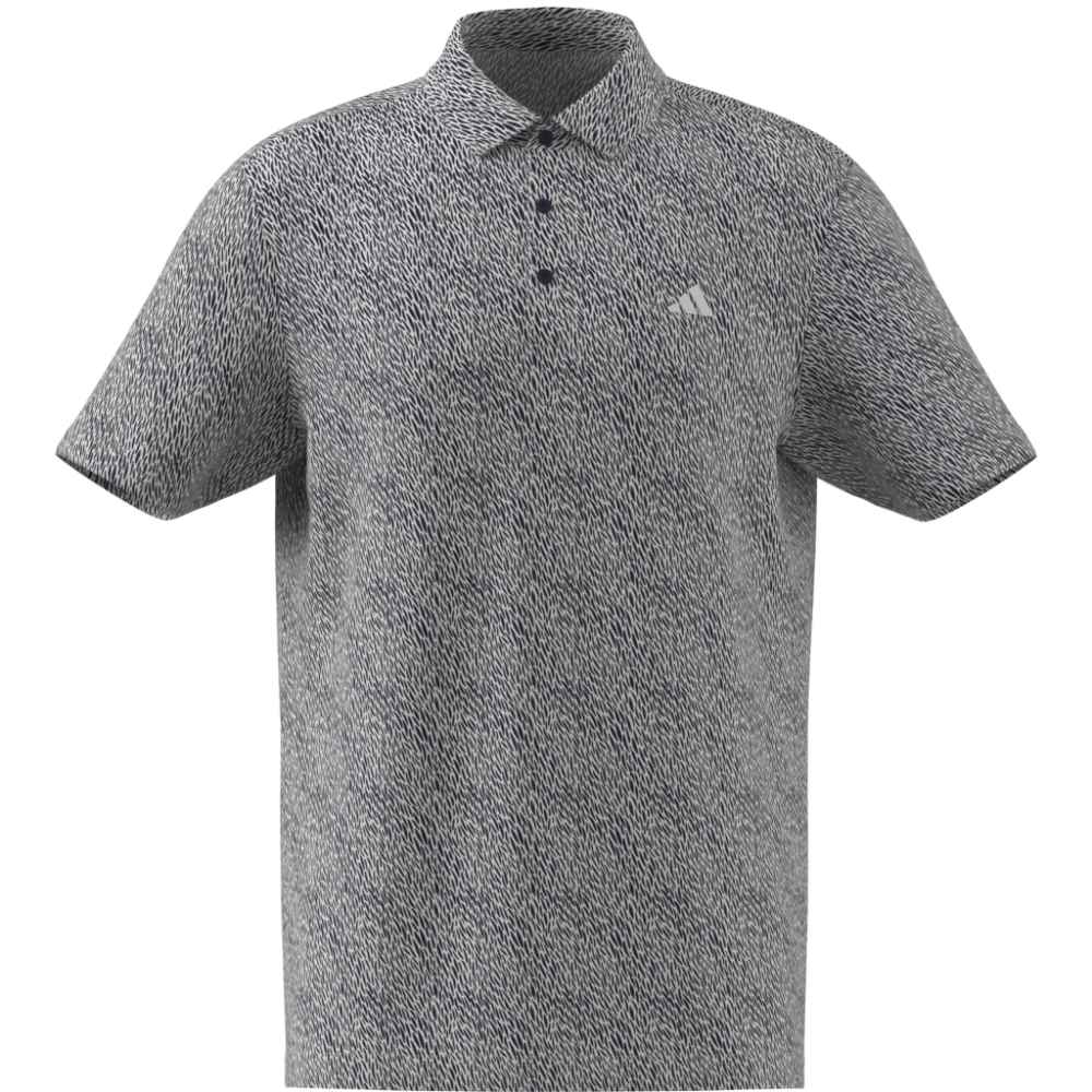 adidas Ultimate365 Feather Print Polo Shirt White / Collegiate Navy