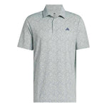 adidas Ultimate365 Mesh Tango Print Climacool Polo Shirt Wonder Sage / Collegiate Navy