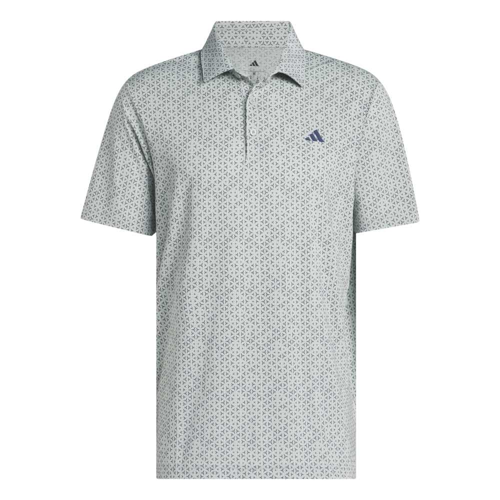 adidas Ultimate365 Mesh Tango Print Climacool Polo Shirt Wonder Sage / Collegiate Navy