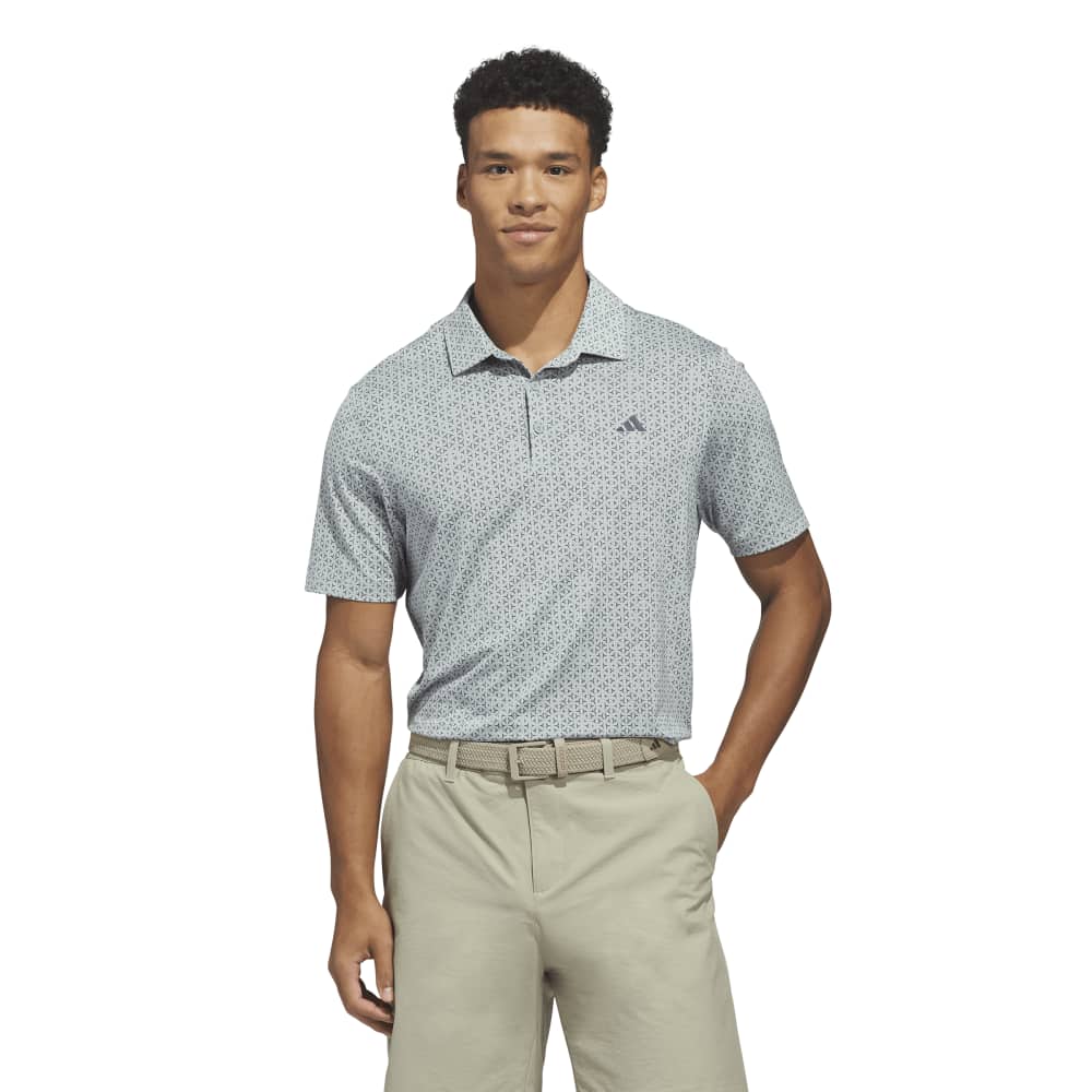 adidas Ultimate365 Mesh Tango Print Climacool Polo Shirt Wonder Sage / Collegiate Navy