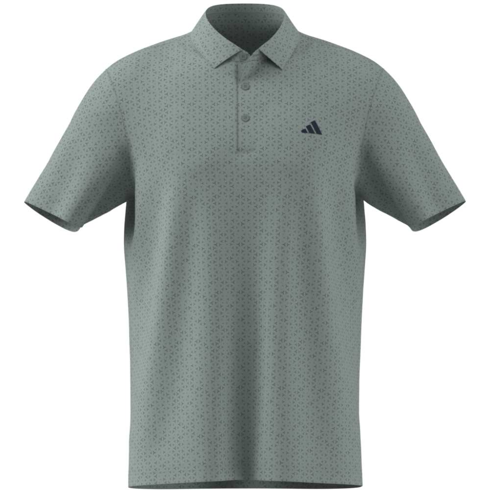 adidas Ultimate365 Mesh Tango Print Climacool Polo Shirt Wonder Sage / Collegiate Navy