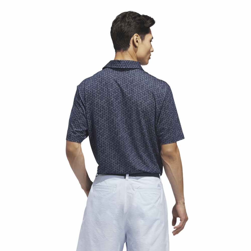 adidas Ultimate365 Mesh Tango Print Climacool Polo Shirt Conavy/white