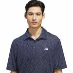 adidas Ultimate365 Mesh Tango Print Climacool Polo Shirt Conavy/white