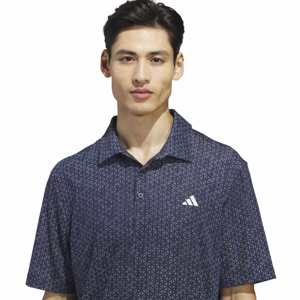 adidas Ultimate365 Mesh Tango Print Climacool Polo Shirt Conavy/white