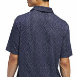 adidas Ultimate365 Mesh Tango Print Climacool Polo Shirt Conavy/white