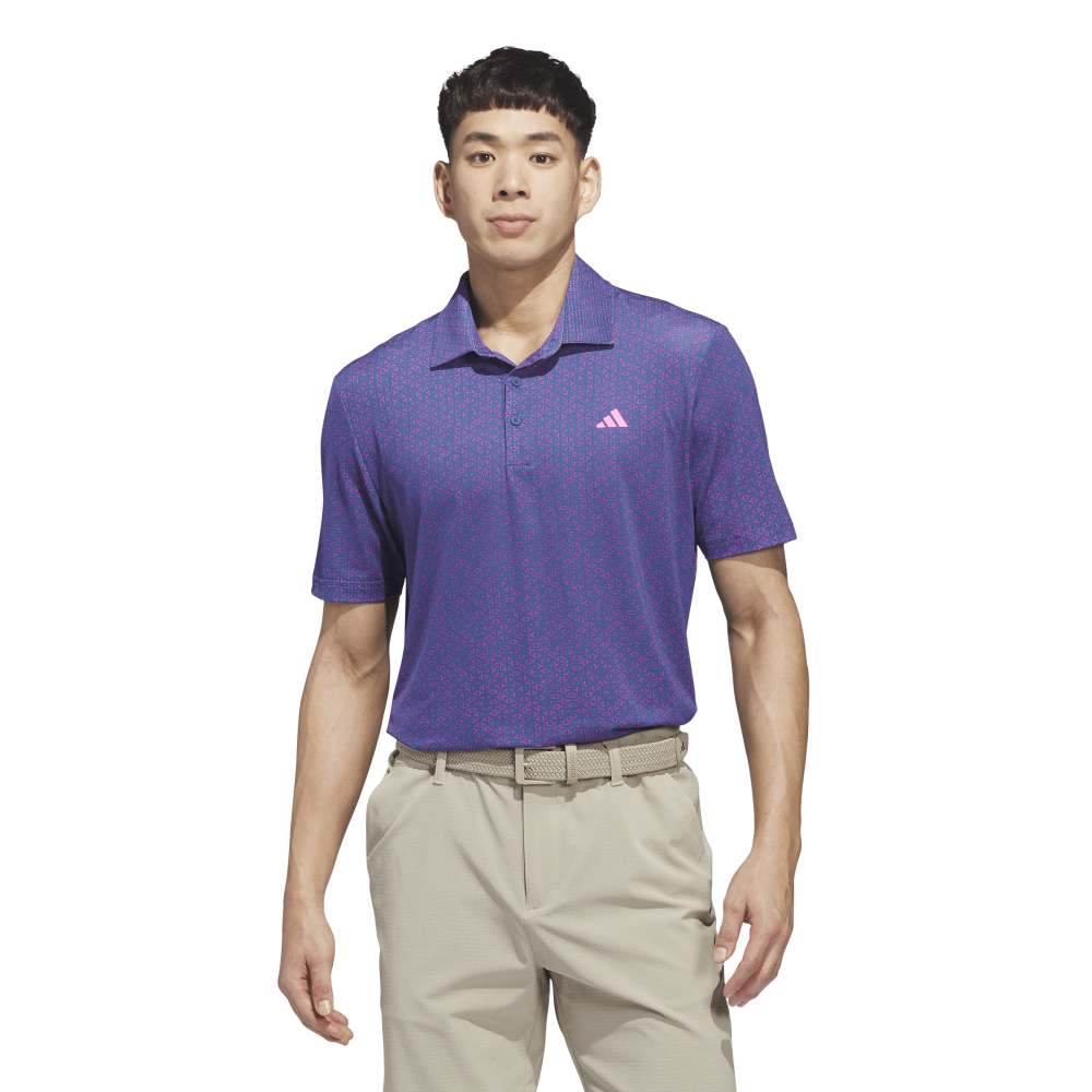adidas Ultimate 365 Mesh Tango Print Climacool Polo Shirt Dupe/lucpnk