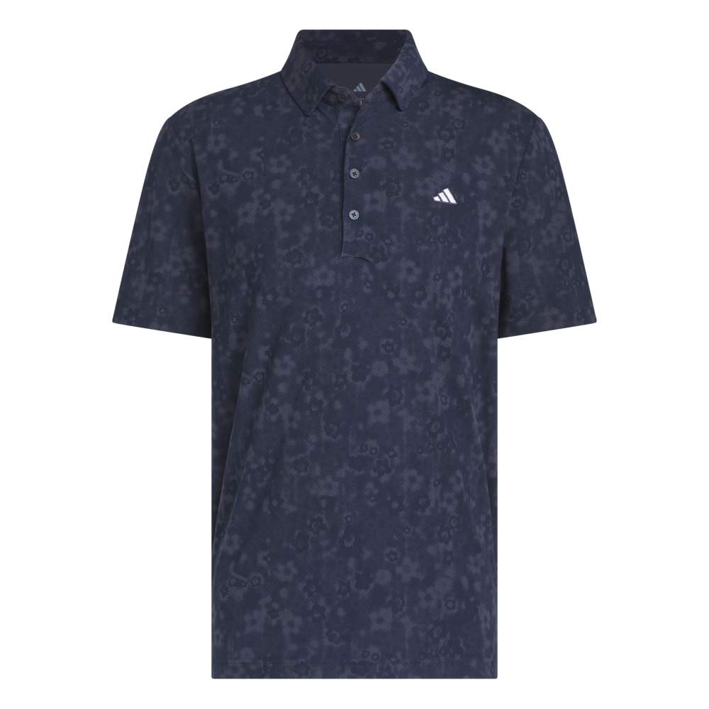 adidas Ultimate365+ Climacool Butterspun Mighty Blossom Print Polo Shirt Conavy