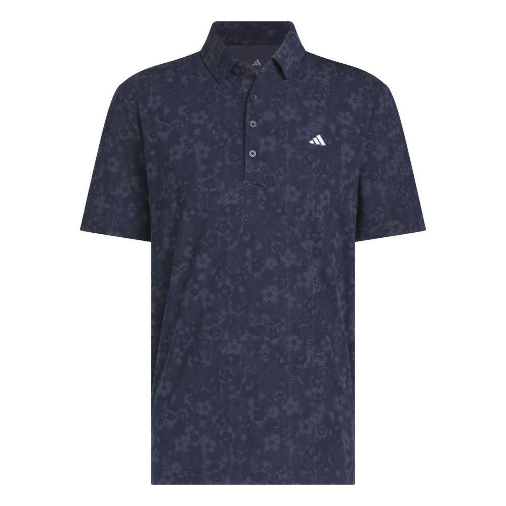 adidas Ultimate365+ Climacool Butterspun Mighty Blossom Print Polo Shirt Conavy