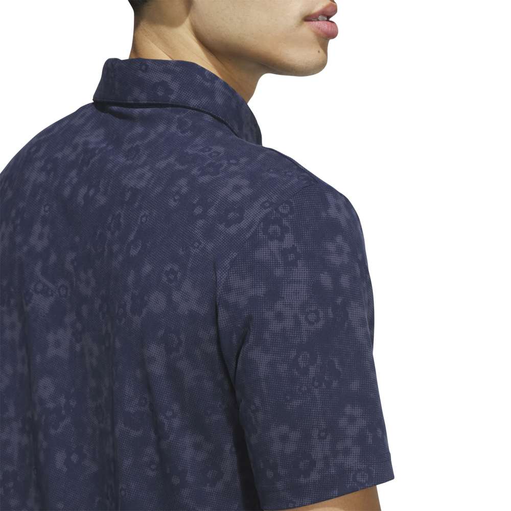adidas Ultimate365+ Climacool Butterspun Mighty Blossom Print Polo Shirt Conavy