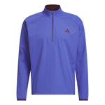 adidas Mens Ultimate365 Durable Water Repellent Wind Quarter Zip Mid Layer Dual Indigo/Maroon KV1322