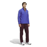 adidas Mens Ultimate365 Durable Water Repellent Wind Quarter Zip Mid Layer Dual Indigo/Maroon KV1322