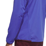 adidas Mens Ultimate365 Durable Water Repellent Wind Quarter Zip Mid Layer Dual Indigo/Maroon KV1322