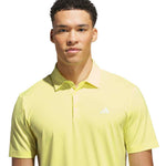 adidas Mens Ultimate365 Solid Polo Shirt Frozen Lemon