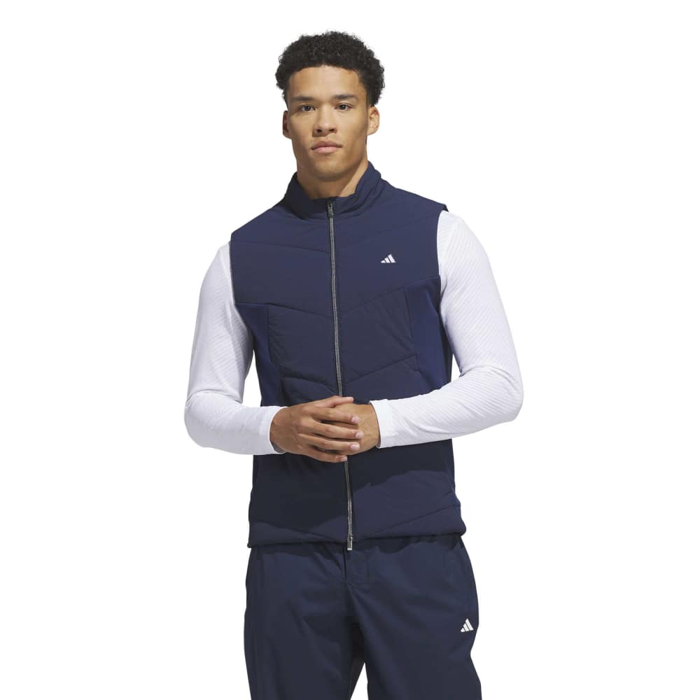adidas Mens Ultimate365+ Course Control Quilted Vest Collegiate Navy KW1712