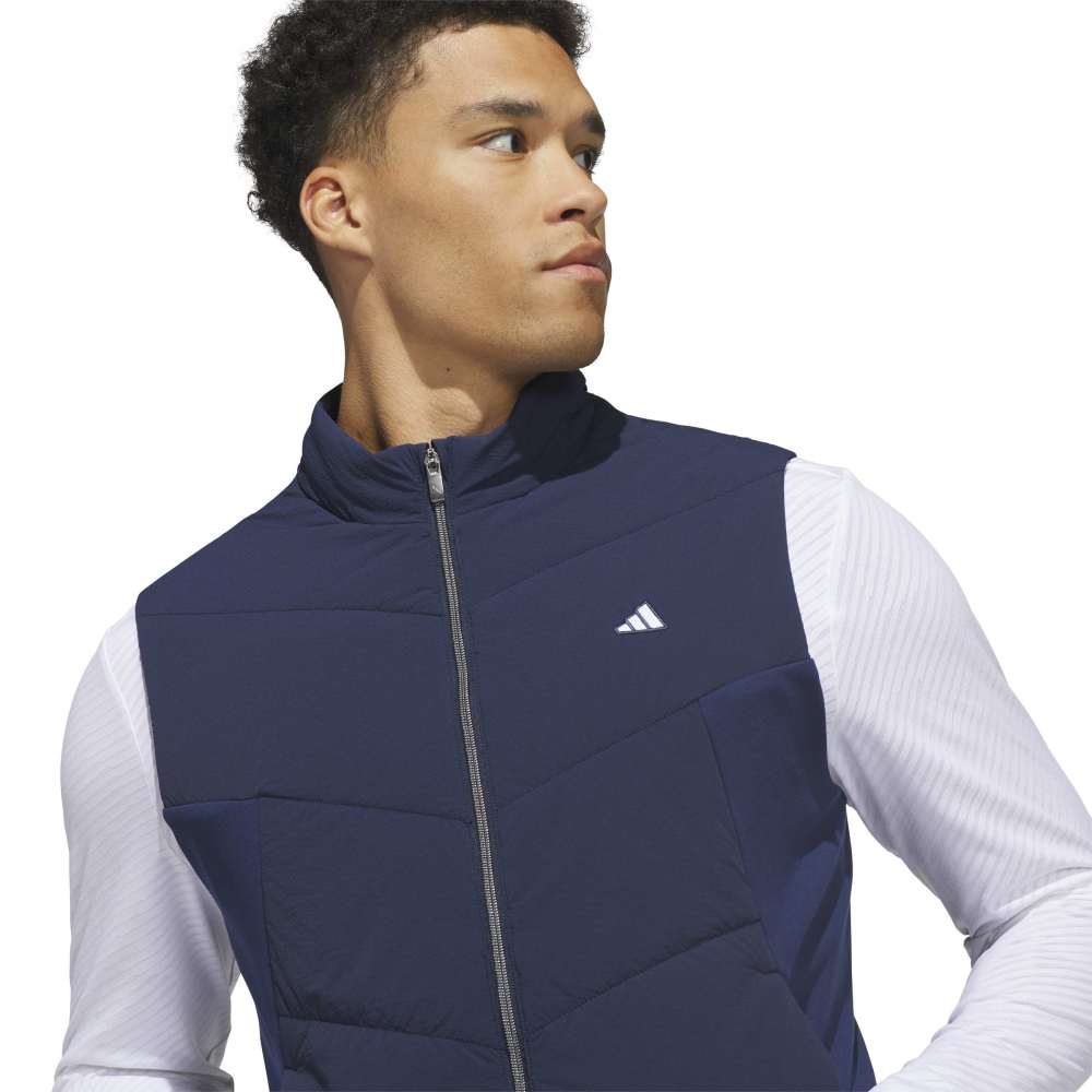 adidas Mens Ultimate365+ Course Control Quilted Vest Collegiate Navy KW1712