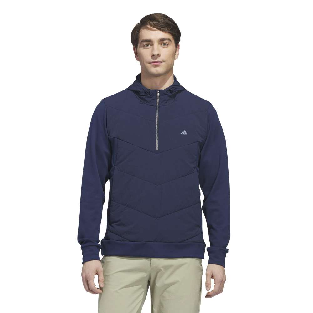 adidas Mens Ultimate365+ Course Control Quilted Anorak Mid Layer Collegiate Navy KW1715