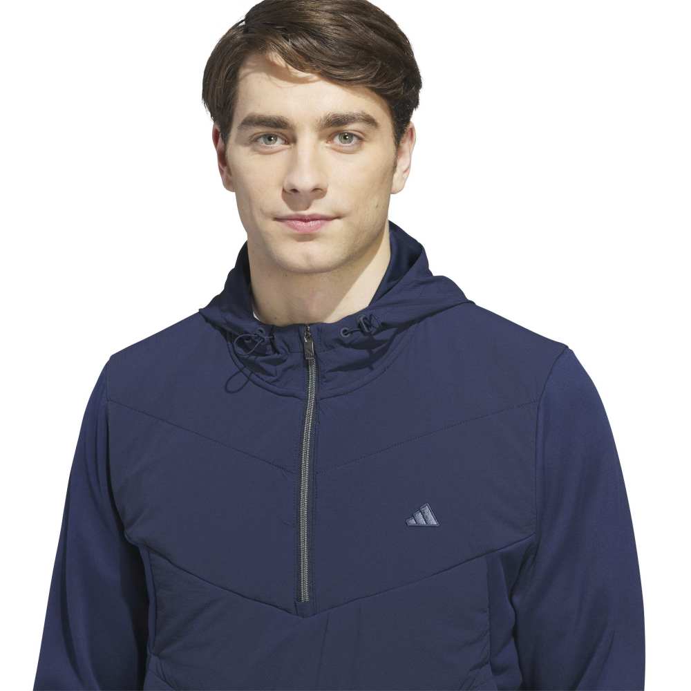 adidas Mens Ultimate365+ Course Control Quilted Anorak Mid Layer Collegiate Navy KW1715