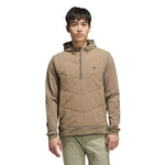 adidas Mens Ultimate365+ Course Control Quilted Anorak Mid Layer Khaki Six KW1716