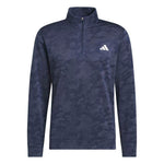 adidas Mens Ultimate365 Durable Water Repellent Quarter Zip Mid Layer Collegiate Navy/Shadow Navy KW1747