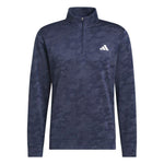 adidas Mens Ultimate365 Durable Water Repellent Quarter Zip Mid Layer Collegiate Navy/Shadow Navy KW1747