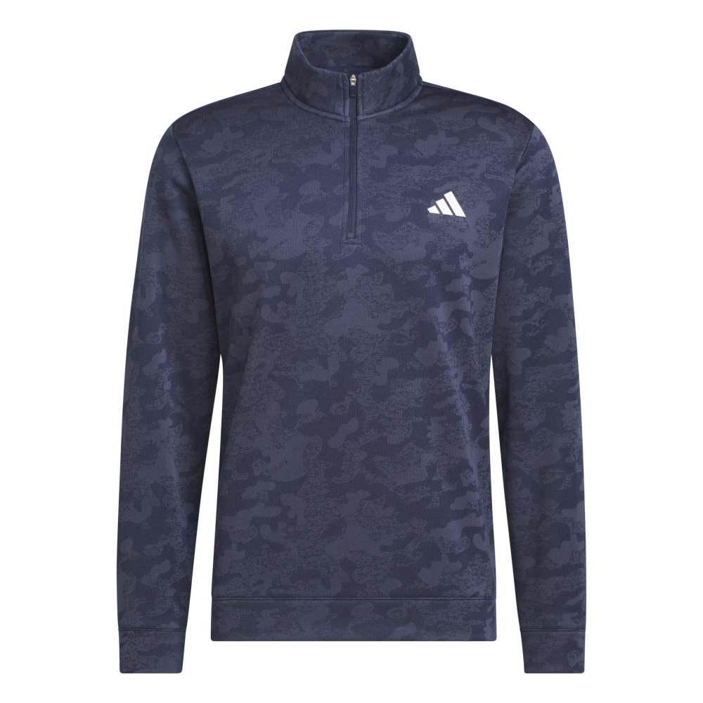 adidas Mens Ultimate365 Durable Water Repellent Quarter Zip Mid Layer Collegiate Navy/Shadow Navy KW1747