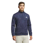 adidas Mens Ultimate365 Durable Water Repellent Quarter Zip Mid Layer Collegiate Navy/Shadow Navy KW1747