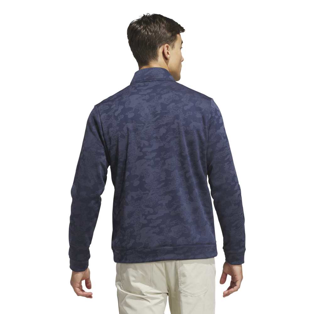 adidas Mens Ultimate365 Durable Water Repellent Quarter Zip Mid Layer Collegiate Navy/Shadow Navy KW1747