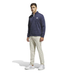 adidas Mens Ultimate365 Durable Water Repellent Quarter Zip Mid Layer Collegiate Navy/Shadow Navy KW1747