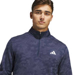 adidas Mens Ultimate365 Durable Water Repellent Quarter Zip Mid Layer Collegiate Navy/Shadow Navy KW1747