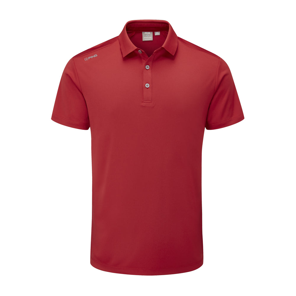 Ping Mens Lindum Polo Shirt - Rich Red