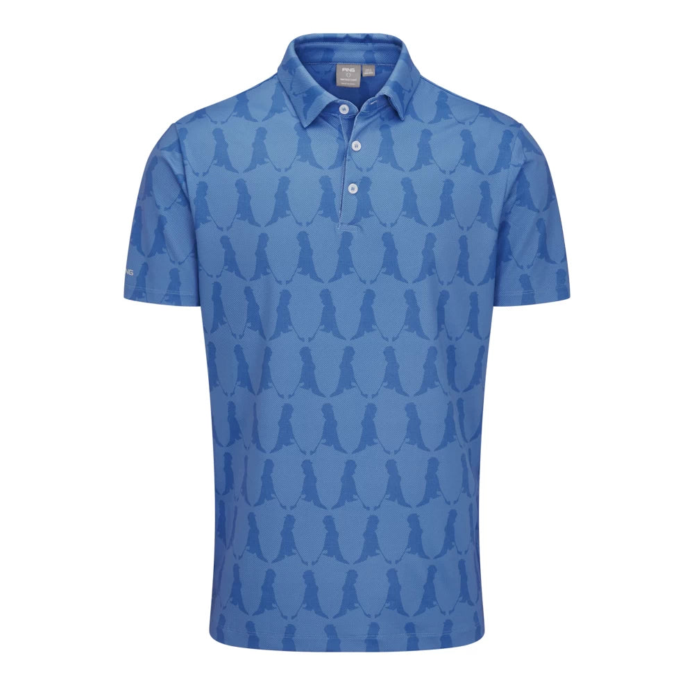 Ping Mr Ping Printed Polo Blue 24 Multi