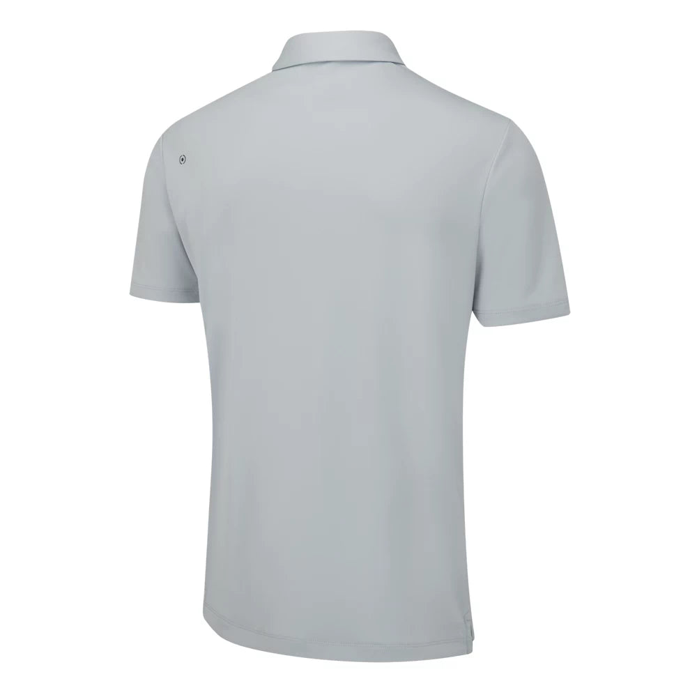 Ping Arizona Cactus Print Polo Pearl Grey