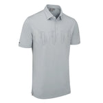 Ping Arizona Cactus Print Polo Pearl Grey