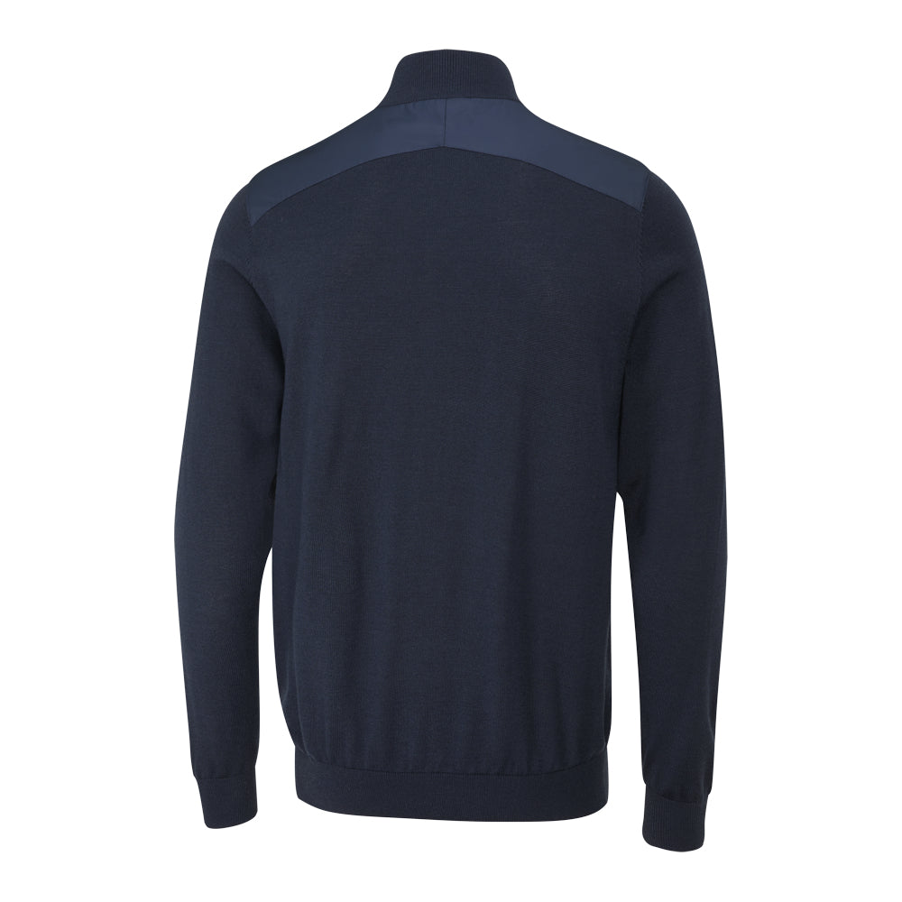 Ping Mens Connell Hybrid Quarter Zip Sweater - Navy